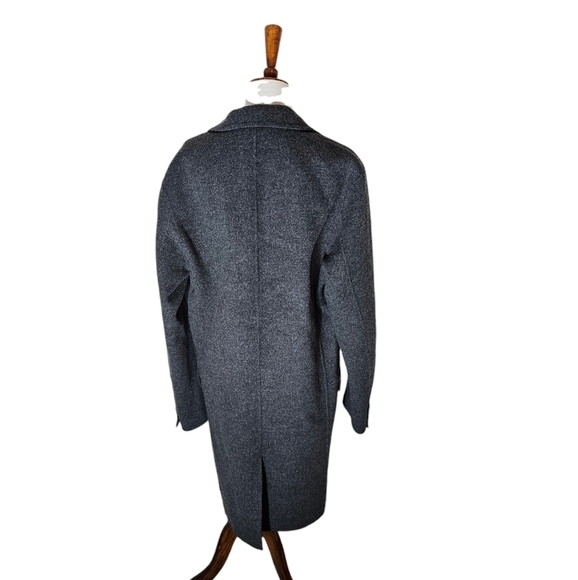 Vince Wool Blend Gray Longline Overcoat Blazer Jacket Medium NWT - Picture 5 of 9
